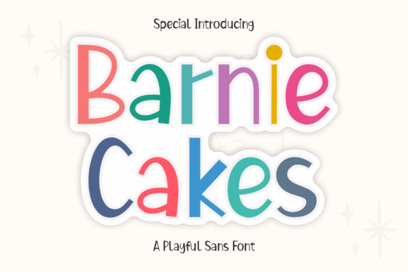 Barnie Cakes Font: Playful, Rounded Joy for Handmade Labels & Printables