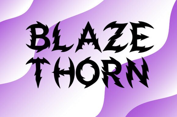 Blaze Thorn: A Display Font for Bold Editorial Design