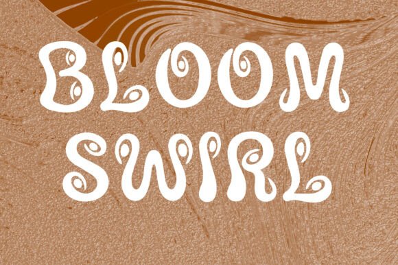 Bloom Swirl: A Whimsical Display Font for Editorial Design