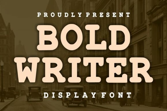 Bold Writer: A Confident Display Font for Small Business Branding