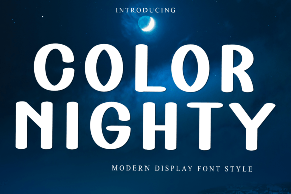 Color Nighty: A Distinctive Display Font for Digital Branding