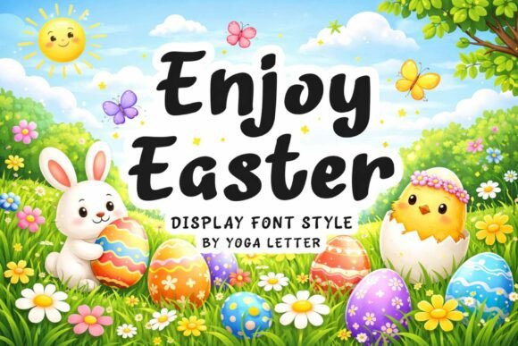 Enjoy Easter: A Charming Display Typeface for Spring Makers