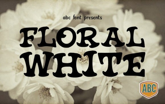 Floral White: A Vintage Display Font for Editorial Impact