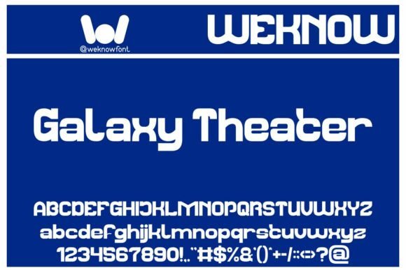 Galaxy Theater: A Display Font That Makes Your Headlines Pop