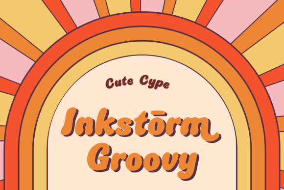 Inkstorm Groovy: A Warm, Retro Display Font for Real Branding