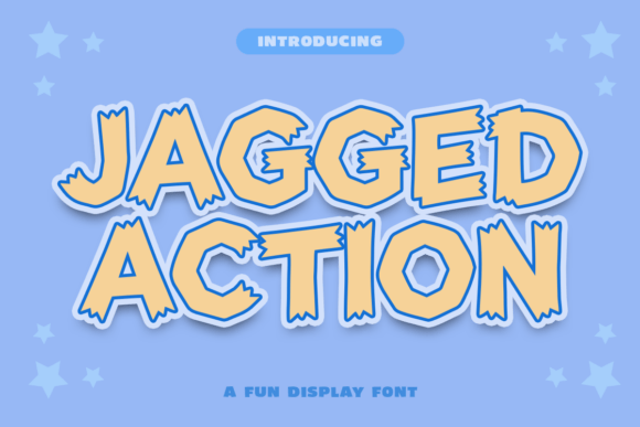 Jagged Action: A Display Font for Unapologetic Campaign Energy