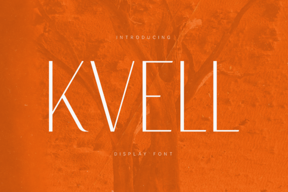 Kvell: A Minimal Display Typeface for Clean Web Layouts