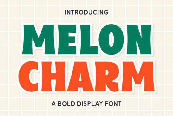 Melon Charm: A Playful Display Font for Bold Brand Identity