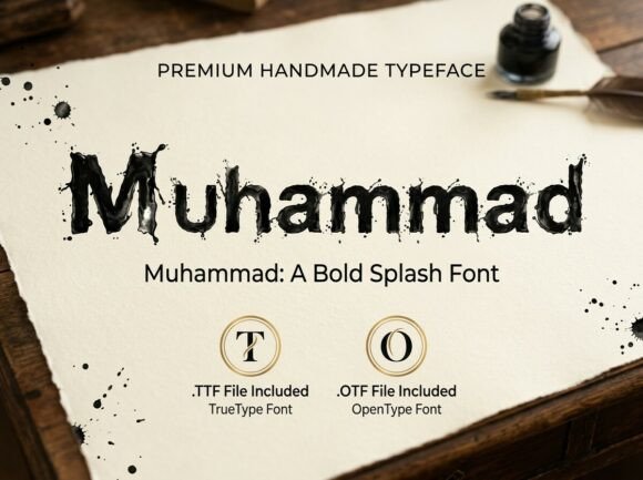 Muhammad: A Decorative Display Typeface for Impact