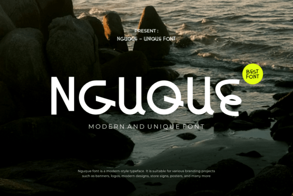 Ngque: A Bold Display Font for Modern Web Design
