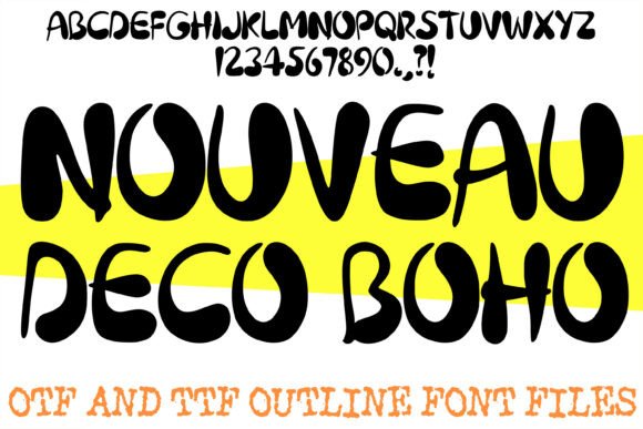 Nouveau Deco Boho: A Display Font That Elevates Brand Voice