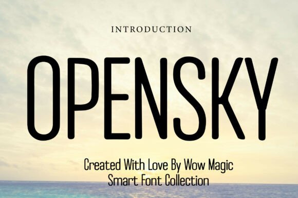 Opensky: A Sleek Display Font for Modern Brand Identity