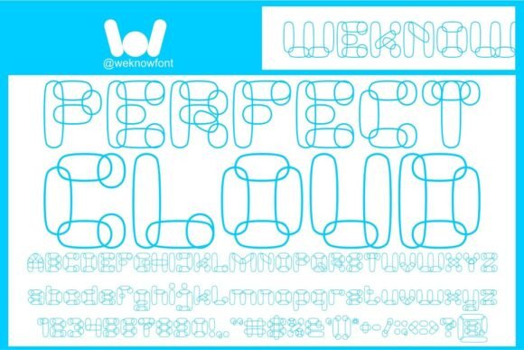 Perfect Cloud Typeface: An Experimental Display Font