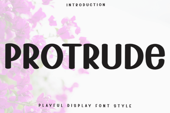 Protrude: A Festive Display Font That Elevates Small Business Branding