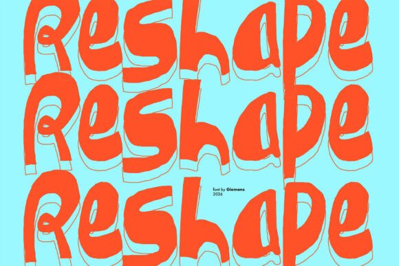 Reshape: A Liquid Display Typeface for Handmade Creators