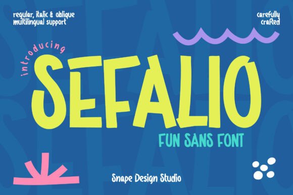 Sefalio: A Playful Display Font That Makes Your Brand Feel Instantly Brighter
