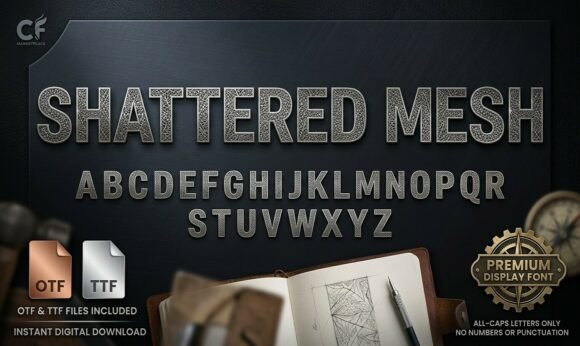 Shattered Mesh: When Display Fonts Demand Attention