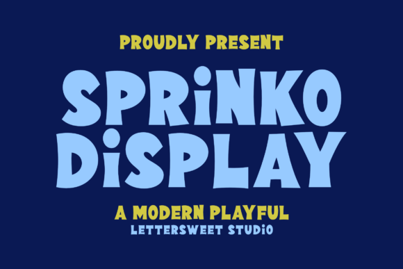 Sprinko: A Playful Display Font for Handmade Brands