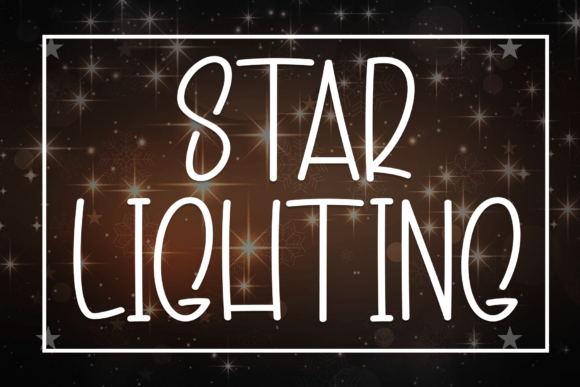 Star Lighting: A Whimsical Display Font for Digital Creators