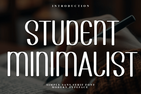 Student Minimalist: A Festive Display Font for Web Designers