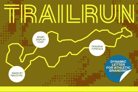 Trailrun: A Bold Display Font That Moves With Your Brand