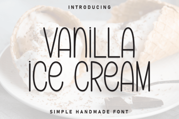 Vanilla Ice Cream: A Warm, Animated Display Font for Editorial Charm